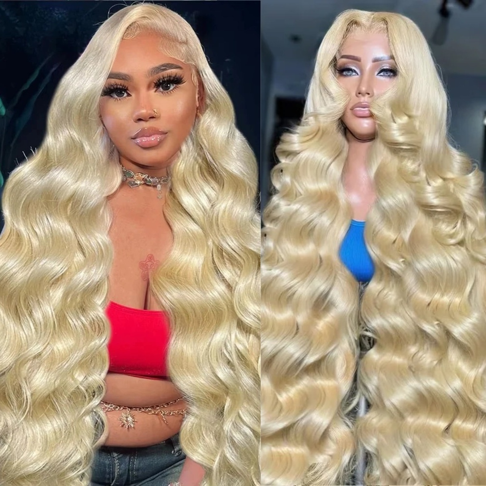 613 Blonde Body Wave Lace Front Wig - 26インチ 30インチ 613ブロンドウィッグ ボディウェーブ HDレースフロント ナチュラルウェーブウィッグ