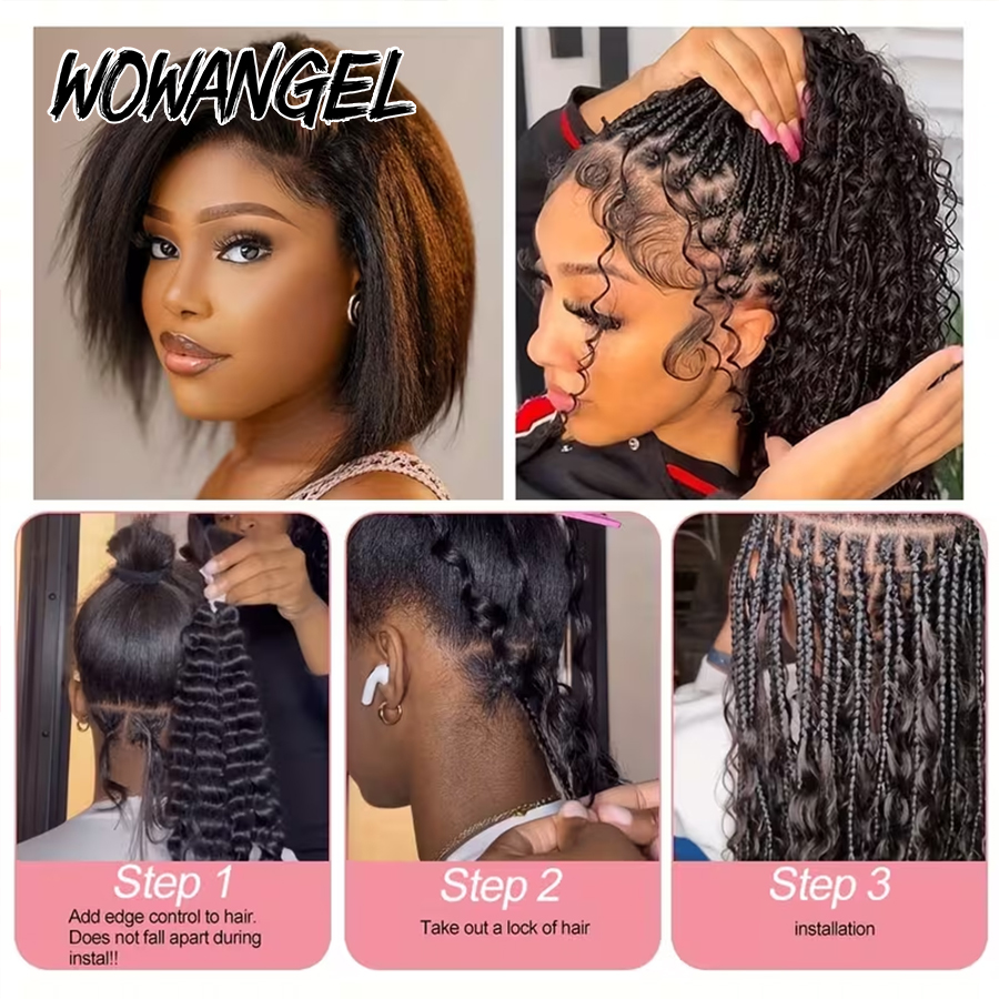 ボヘミアンブレイズ用人毛バルクディープウェーブ人毛ブレイズ用 - Water Wave Bulk Human Hair For Braiding のレビューと価格
