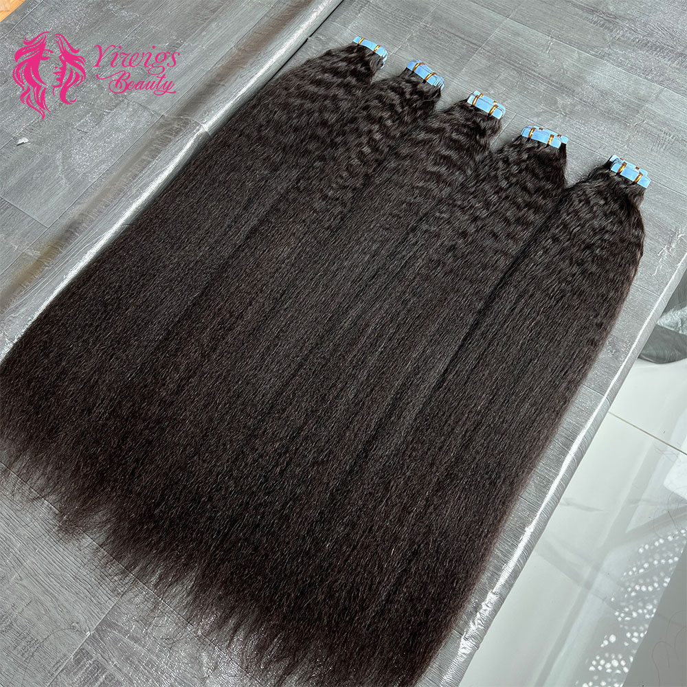 ストレートテープインヘアエクステンションスキンウェフトテープ - Invisible Tape In Extensions Real Hair のレビューと価格