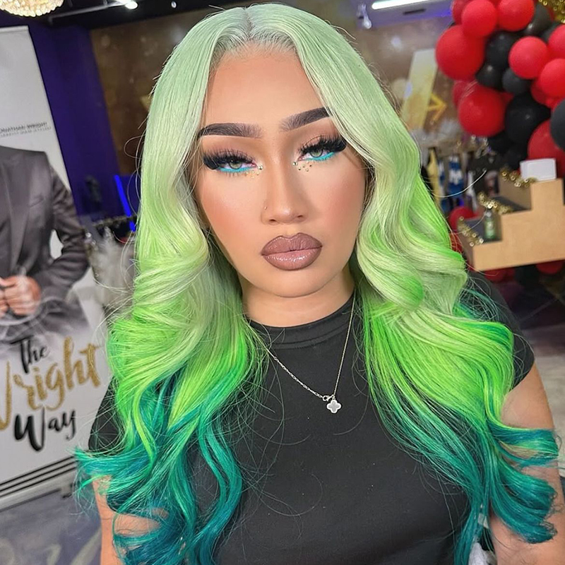 13x4のブラウン、ピンク、ブルーのレースフロントウィッグ。 - 613 Blonde Body Wave Lace Front Wig のレビューと価格