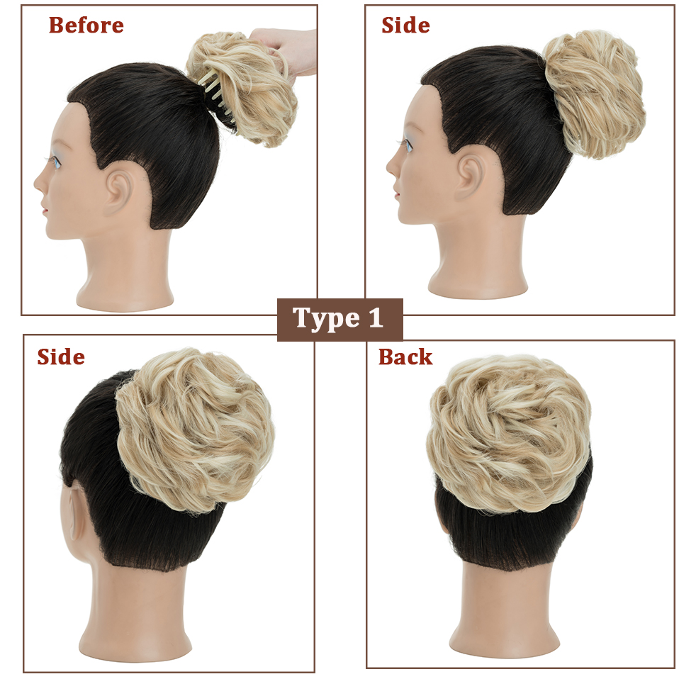 Benehair 乱雑なおだんごヘア合成爪クリップシニヨン女 - Claw Clip Messy Bun Hair Piece のレビューと価格