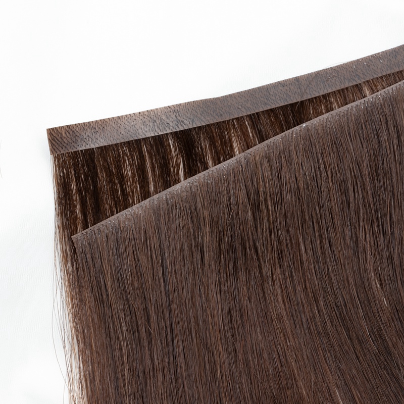 目に見えないロングテープ PU 横糸人毛バンドル本物の自然な - Invisible Tape In Extensions Real Hair のレビューと価格