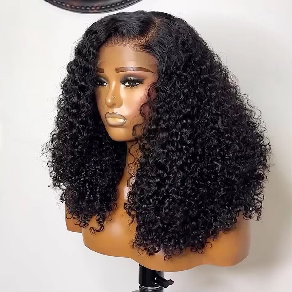 230%ショートカーリーボブ 13x4レースフロントウィッグ - Glueless Wear And Go Human Hair Wig のレビューと価格